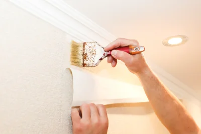 Pose de papier peint à Villardonnel — revêtements muraux et toiles de verre